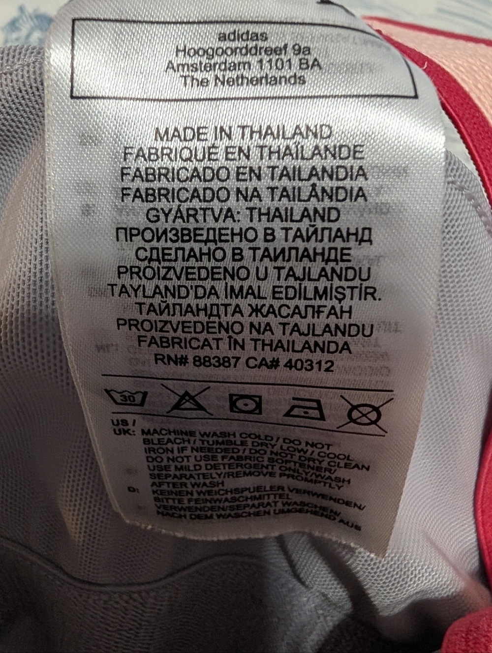 Adidas Tennis Dress M Gray Pink Pleated Athletic Tenniscore Activewear - READ - Picture 5 of 10
